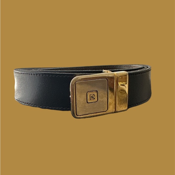 Pierre Cardin vintage reversible black/brown  buckle belt 40” - Picture 7 of 9